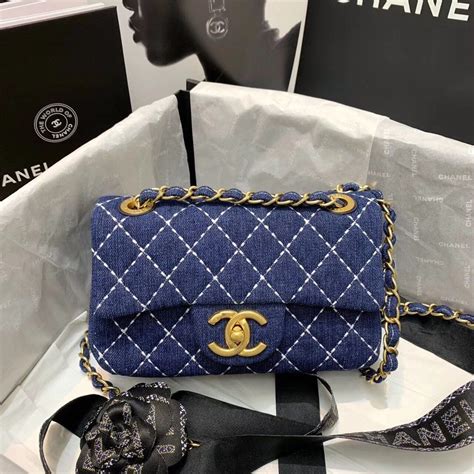 chanel denim rose bag|cheapest chanel bag 2020.